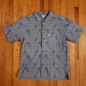 Columbia Palm Print Button up shirt